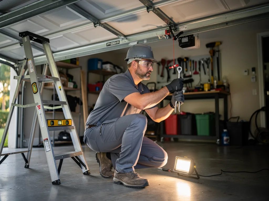 Garage Door Track Repair